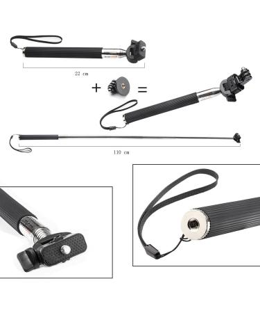 20-in-1 Action Camera Accessories for GoPro & More | TANSUO Compatible with Hero 11 10 9 8 Max 7 6 5 4 Black Session Fusion Silver White Insta360 DJI SJCAM APEMAN AKASO - Buy Online on GoSupps.com