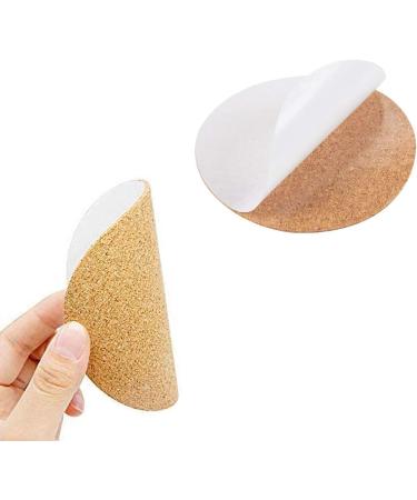 Self-Adhesive Cork Circle 4 Inch Diameter (40 PCS) - Strong Adhesive Mats for Coasters, Wall Decor, DIY Crafts - Buy Online on GoSupps.com