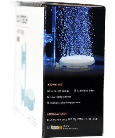 Boxtech Aquarium Air Stone Kit - Nano Bubble Stone with Control Valve | Super-Quiet High Diffuser for Aquariums & Hydroponics (35mm) - Enhance Dissolved Oxygen & Create Tiny Bubbles - Buy Online on GoSupps.com