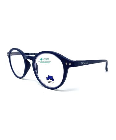 Venice Eyewear Occhiali - Blue light filter Reading glasses Anti Blue light.Computer glasses Lennon Professional Executive for men women gamer glasses Venice blue +2.50