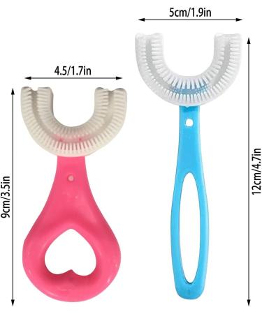 Muised Kids U Shaped Toothbrush - Toddler Training Brush | Soft Silicone | 360 Oral Cleaning Design | Ages 6-12 - Buy Online on GoSupps.com