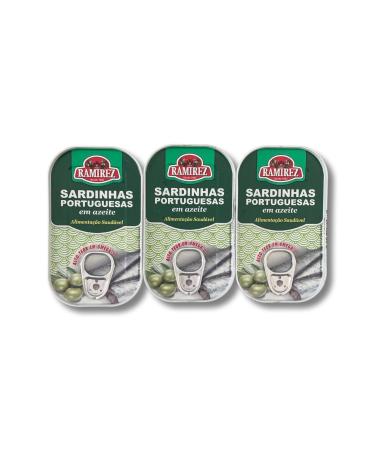 Portuguese Sardines In Olive Oil - 3 x 125 g - Ramirez - Portugal