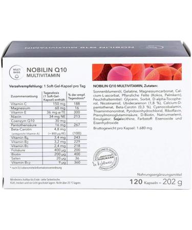 Nobilin Q10 Multivitamin Capsules - Boost Your Energy & Wellness | International Shipping Available - Buy Online on GoSupps.com