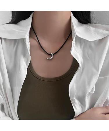 Oralgo's Elegant Moon Necklace - Adjustable Cordal Jewelry for Women & Girls - Stylish Accessory - Buy Online on GoSupps.com