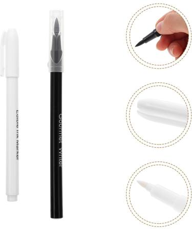 Cabilock 2pcs Can Be Food Coloring Pen White Marker Food Colour Pens White Icing Pens Baking Markers Plastic Black White - Buy Online on GoSupps.com