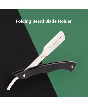 Zjchao Professional Stainless Steel Razor | Manual Beard Holder for Precision Trimming - Buy Online on GoSupps.com