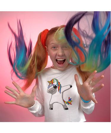 Suaywo 15-Piece 21-Inch Rainbow Clip-In Hair Extensions - Colorful Strands for Women Girls & Kids | Perfect Christmas Gift - Buy Online on GoSupps.com