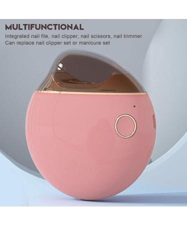 Electric Nail Clipper Integrated Nail File Nail Scissors and Nail Cutters Small Automatic Nail Cutter for Adults Seniors Infants Babies Men Women(Pink) - Buy Online on GoSupps.com
