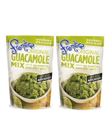 Guacamole Mix - Just Add Avocado - Seasonings Include Tomatillo Green Chiles Garlic 4.50 Ounce Pouch Pack of 2 from Frontera Foods