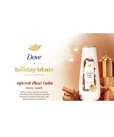 Dove Spiced Chai Latte Liquid Body Wash for Deep Nourishment Holiday Treats Limited Edition 20 fl oz - Buy Online on GoSupps.com