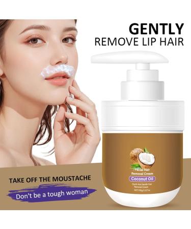 Cr me d pilatoire l'huile de coco pour le visage convient la l vre sup rieure et au menton convient aux peaux sensibles douce non irritante et non collante 1Pcs - Buy Online on GoSupps.com