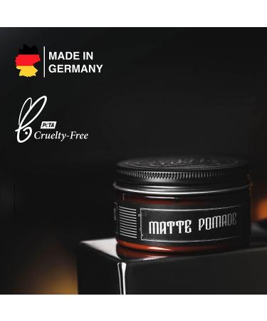 Charlemagne Pommade capillaire mate pour hommes - 100 ml parfum cuir - Cr me coiffante base d'eau pour hommes - Fabriqu e en Allemagne (100 ml (Pack of 1) Medium Hold) Medium Hold 100 g (Lot de 1) - Buy Online on GoSupps.com
