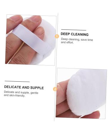FRCOLOR 10 Pcs Round Cotton Powder Puffs | Soft Makeup Sponges for Face Cleansing & Foundation - International Shipping Available - Buy Online on GoSupps.com
