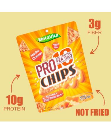 BIO NUTRI Foods High Protein Snack-Count Variety Pack-Cheesy Nacho and Sour cream onion Chips 10g High Protein Crispy Tortilla Shaped Snacks Low Sugar Diet Healthy Gluten Free and Low Carb Taco Snack Cheese Pack of 3 - Buy Online on GoSupps.com