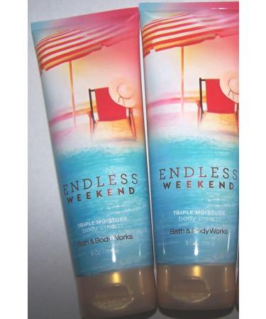Endless Weekend Triple Moisture Body Cream 8oz Each (Set of Two)