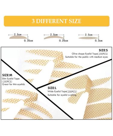 600PC Eyelid Stripes & Adhesive Tape | Invisible Eyelid Lift | Slide Pepper Tapes for Instant Eyelid Enhancement - Buy Online on GoSupps.com
