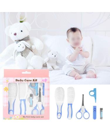 TOPINCN Baby Grooming Kit - Anti-Scratch Colorful 6Pcs Nail Kit for New Parents - Blue - Buy Online on GoSupps.com