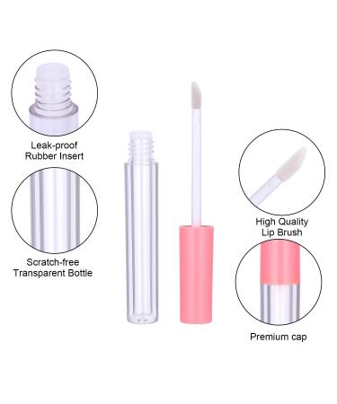 20Pcs 1.3ml Pink Lip Gloss Tubes with Wand - Refillable DIY Lip Gloss Containers - Buy Online on GoSupps.com