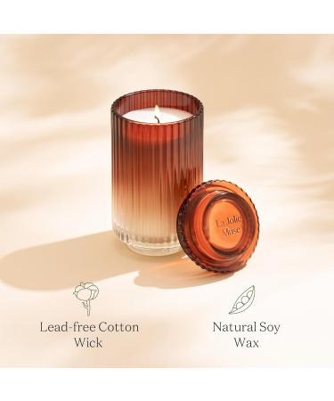 La Jolie Muse Sandalwood Rose Candle - 19oz Large Natural Soy Luxury Glass Jar Candle for Women | Long Burning 120 Hours | Wedding & Home Scented Gift - Buy Online on GoSupps.com