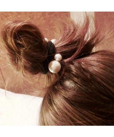 Solustre 10-Piece Pearl Hair Tie Set | Sweet Elastic Ponytail Holders for Women & Girls | Stylish Hair Accessories - Buy Online on GoSupps.com