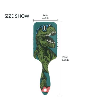 Dinosaur Hair Brush - Detangler for Kids & Adults - Multicolor-7 | Perfect Christmas Gift - Buy Online on GoSupps.com