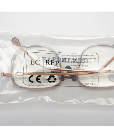 Vevesmundo Blue Light Filter Reading Glasses for Men & Women - Stylish Square Large Nerd Glasses +0.0 to +4.0 | Anti Blue Light Visual Aid - Buy Online on GoSupps.com