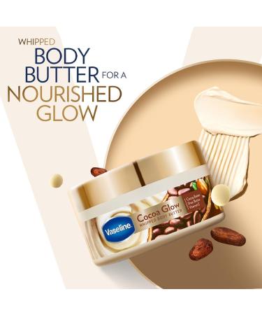 Vaseline Cocoa Glow Whipped Body Butter 180 g. Cocoa & Shea Butter for Glowing Soft Skin - Buy Online on GoSupps.com