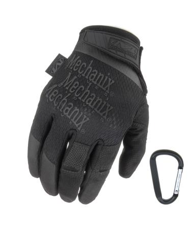 Mechanix Wear Specialty High Dexterity 0.5mm 2019 tactical deployment gloves breathable & ergomic + gear carabiner black Coyote/size S M L XL M black