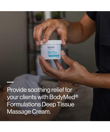 BodyMed Formulations Deep Tissue Massage Cream 4 oz - Fragrance-Free All-Natural Massage Therapy Cream with Arnica Extract & Cocoa Butter - Hypoallergenic & Paraben Free - 4 Ounce Pack - Buy Online on GoSupps.com