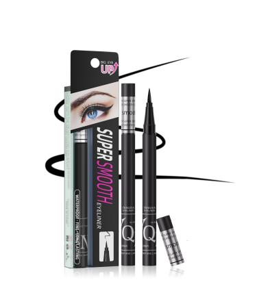 Waterproof Super Liner Semi Liquid Eyeliner Permanent Pencil Precise Line Black No Transfer Long Lasting - Matte - Easy Application - Intense Color Inside and Outside of the Eye