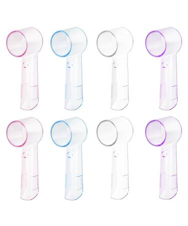 Toothbrush Covers for Oral-B Travel Toothbrush Case Electric Tooth Brush Covers Caps for Replacement Heads Travel Essentials Toothbrush Protector Fits for Oral-B iO Series Bathroom 8 Pack Colorful 8 Count (Pack of 1)