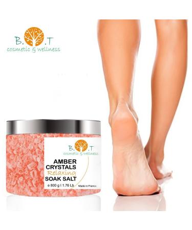 B.O.T cosmetic & wellness - swimming salt and relaxing feet 800g |Bittersalz and Dead SeaRelaxing flavors |Detoxified and feeds the skin white