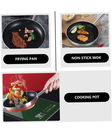Milisten 2 Pcs Aluminum Steak Skillet Kitchen Grill Pan Aluminum Frying Pan Griddle for Induction Cooktop Non- Stick Frying Wok Flat Bottom Wok Egg Pan Practical Kitchenware Pancake Pan Gas Silverx2pcs 39.5X20CMx2pcs - Buy Online on GoSupps.com