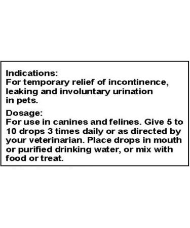 Natural Pet Incontinence Homeopathic Remedy - Bladder & Urine Control Supplement - Buy Online on GoSupps.com