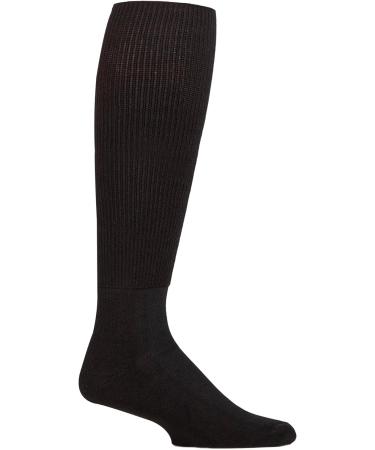 IOMI 3 Pack Knee High Diabetic Socks 10-12 Black - Extra Wide Bamboo Long Socks - Buy Online on GoSupps.com