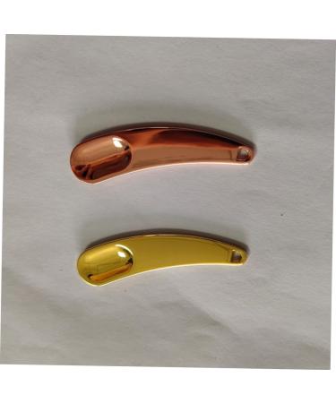 Ipetboom 2 in 1 Makeup Spoon Beauty Scoop Zinc Alloy Facial Cosmetic Spoon Facial Mask Tool Stick Portable For Women 55x1cm Golden - Buy Online on GoSupps.com