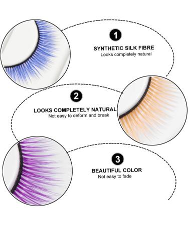 minkissy 3 Pairs 3d False Eyelashes Halloween Party Eyelashes Soft Eyelashes Dramatic Eyelashes Dollsthetic Lashes Faux Lashes Fake Eyelashes Synthetic Silk Fiber Three-dimensional - Buy Online on GoSupps.com