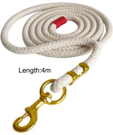 Magideal Faircase: 4m Beige Cotton Braided Horse Reins with Carabin Hooks for Training Horses Pets & Sheep - International Shipping Available - Buy Online on GoSupps.com