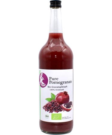 Organic Pomegranate Juice 100% Pure Juice Natural Cloudy Cold Pressed Unfiltered, 1000 ml