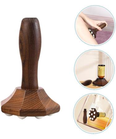 Oatipho Rollerball Massage Device - Back Neck and Thigh Massager | Lymphatic Massage & Acupuncture Rollers | Lavender Wood Body Brush - Buy Online on GoSupps.com