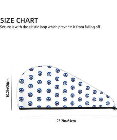 Evil Eyes Coral Velvet Dry Hair Cap | Unisex Wet Towel Wrap for Bathroom Pool Party & Beach | Premium International Shipping - Buy Online on GoSupps.com