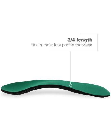 Rx Orthotic Arch Support Insoles 3/4 Length - Women's 11-12.5/Men's 10-11.5 - Buy Online on GoSupps.com
