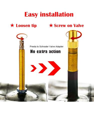 Mamakoi 21PCS Brass Presta Schrader Valve Adapter Tools | Bike Pump Presta Valve Adapter Accessories for Bike, Gym, Balloon, Toy Pump - Buy Online on GoSupps.com