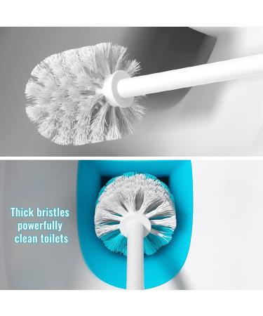 Home Toilet Bowl Brush Cleaner and Plunger Combo Set with Toilet Cleaning Tool for Bathroom Storage Organization - Buy Online on GoSupps.com