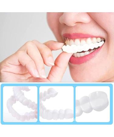 Flipped Warm Dentures - 2 Pairs of Cosmetic Veneers & Lightening False Teeth Set - Buy Online on GoSupps.com