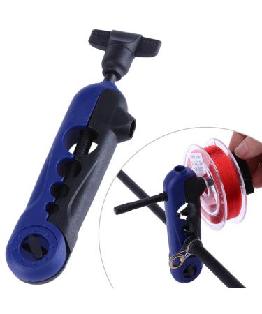 Mini Fishing Line Winder Spooler Machine Portable Adjustable Spinning Reel Spool Spooling Station System Baitcaster Fishing Tackle Carp Accessories Works Clips for Various Sizes