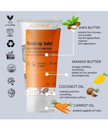 Buy Alkemie Reconstructing Hand Cream - Hands Up Baby! 50ml | Moisturizing & Repair for Dry Hands | International Shipping Available - Buy Online on GoSupps.com