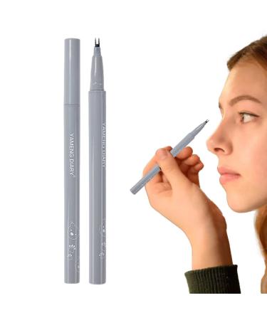 Double Tip Eyelash Pencil | Waterproof Pencil Eyeliner for Lower Lash and Eyelash - Quick-Drying Long Wear Sweatproof Lower Lash Pencil for Women Haoying Brown