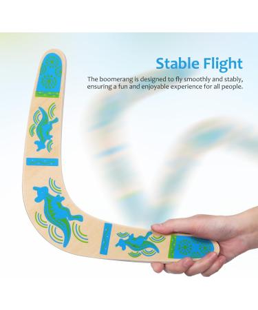 Buy ToddMomy Wooden V-Shape Boomerang for Kids | Fun Outdoor Flying Toy - International Shipping Available - Buy Online on GoSupps.com