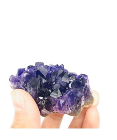 2pc 50g-90g raw Natural Dark Uruguayan Brazilian semi-Precious Stone Grape Amethyst Cluster for Sale ERDBGRZA
